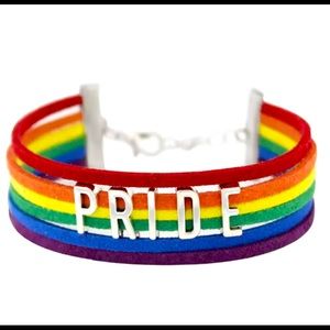 Multilayer Faux Leather Pride Bracelet